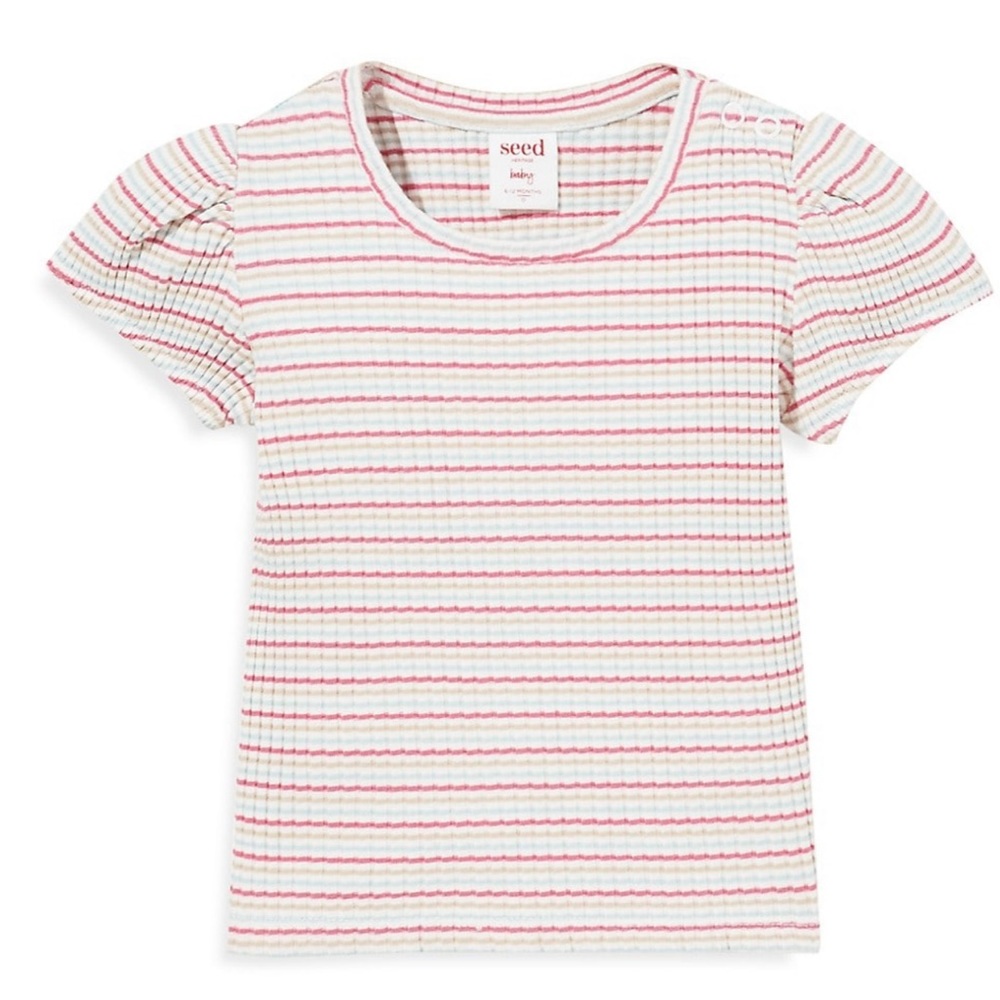 Baby Girl’s Ribbed T-shirt 6-12 months NEW